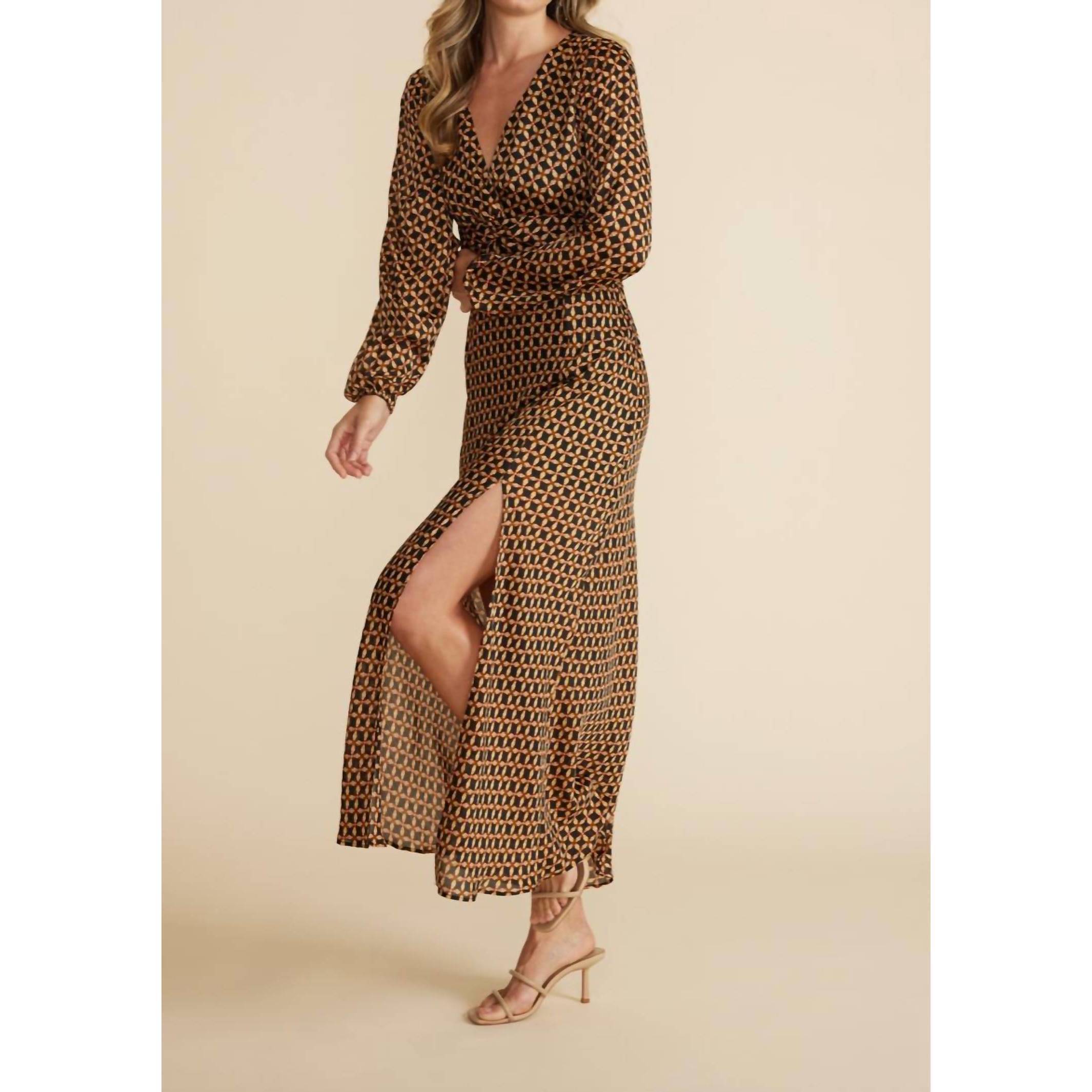 New Minkpink Valentina Maxi Dress In Black